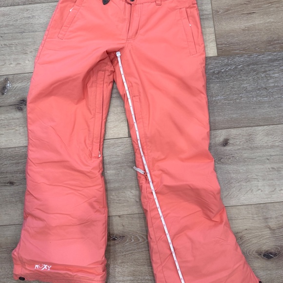 Roxy Peach Plaid Ski Snowboard Jacket and Matching Pants Outfit - Size XS - Picture 16 of 16